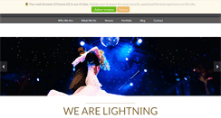 Desktop Screenshot of lightning-events.com