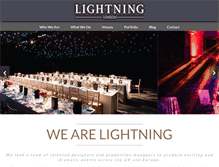 Tablet Screenshot of lightning-events.com